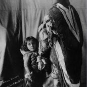 Marikook with her child, showing her Kooletang (fur parka), Fullerton Harbour